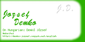 jozsef demko business card