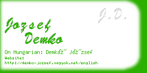 jozsef demko business card